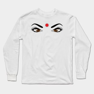 Bindi or Bindhi Indian Desi Girl Long Sleeve T-Shirt